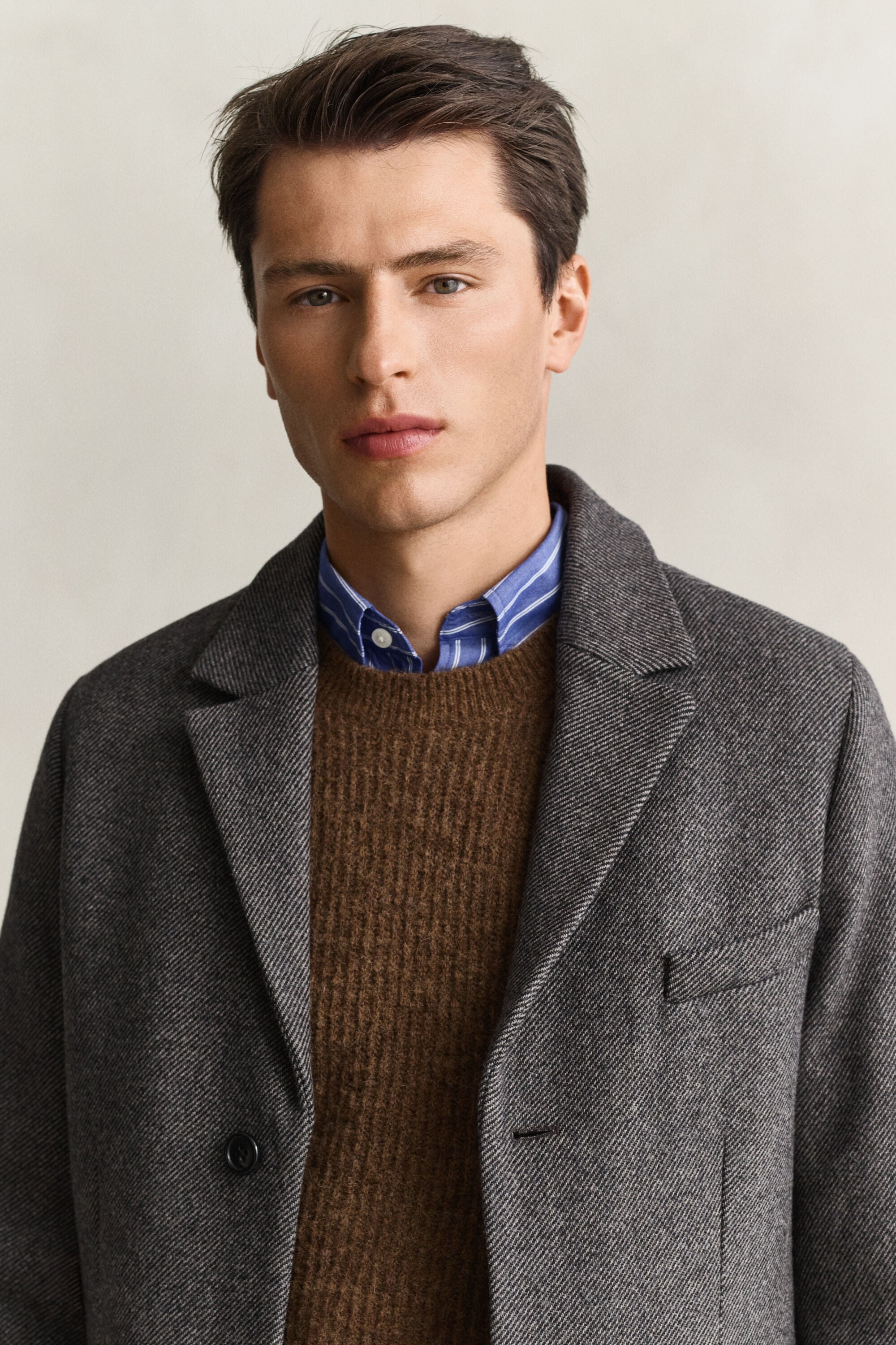 Two-Toned Wool Coat