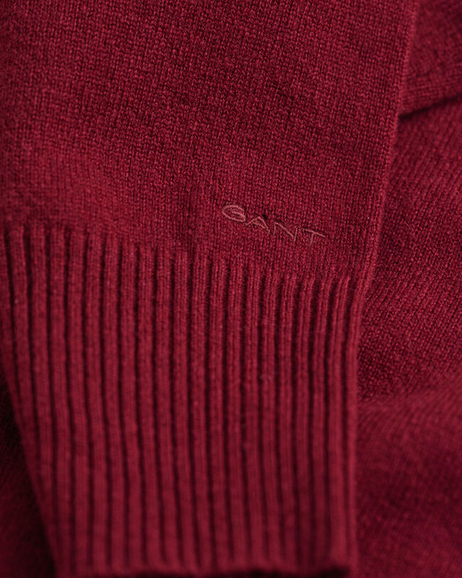 Superfine Lambswool Stand Collar Sweater