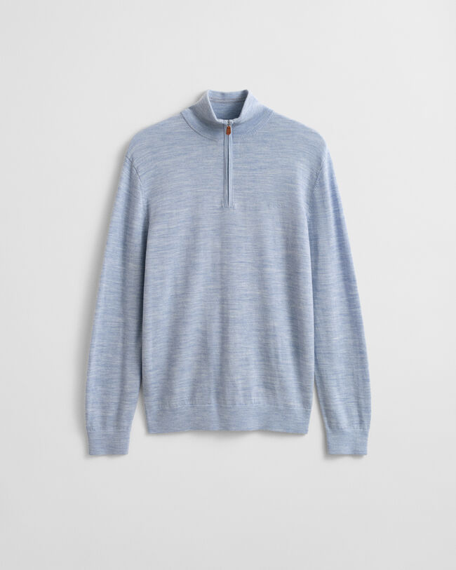 Extra Fine Merino Wool Half-Zip Sweater