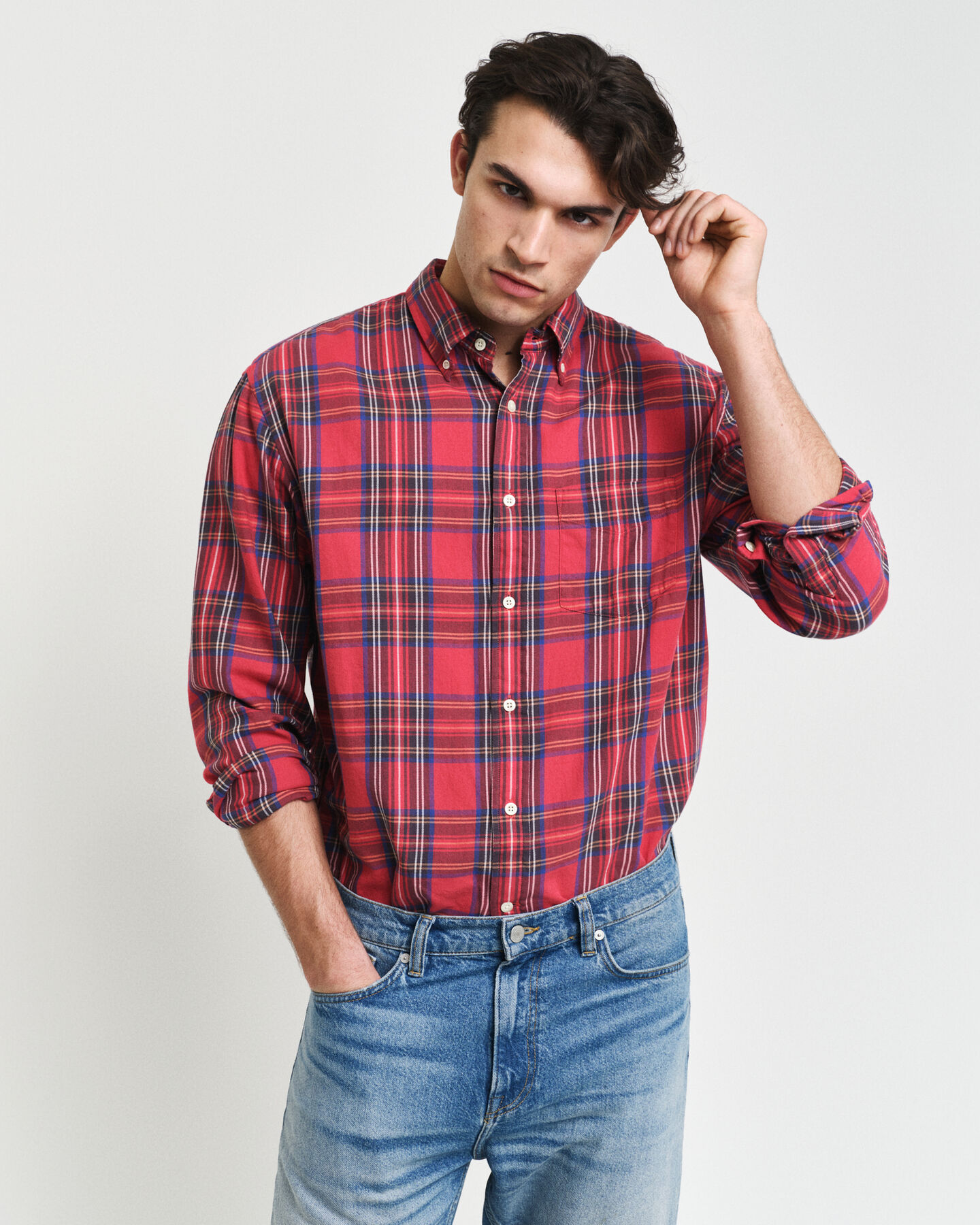 Relaxed Fit Tartan Checked Shirt