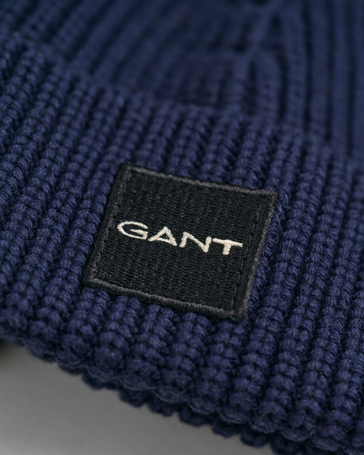 Cotton Ribbed Knit Beanie