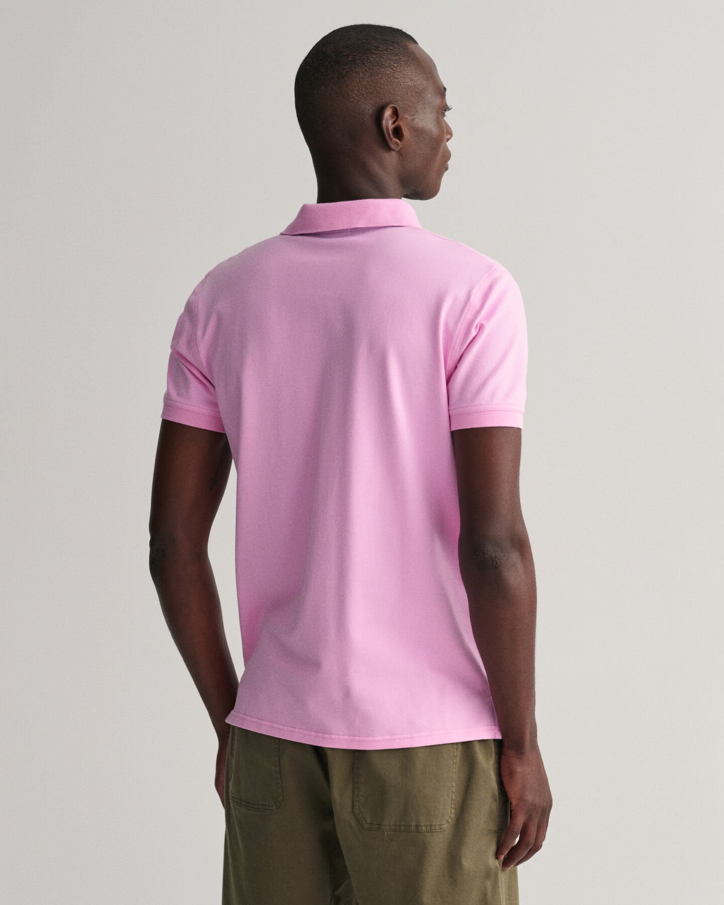 Contrast Collar Piqué Polo Shirt