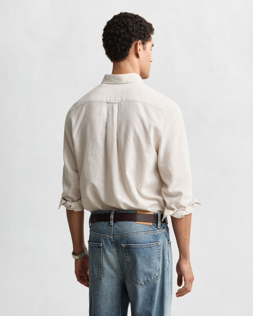 Regular Fit Cotton Linen Shirt