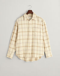 Oversized Textured Checked Shirt
