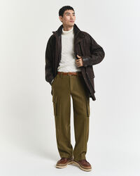 Cotton Cable Knit Turtleneck Sweater