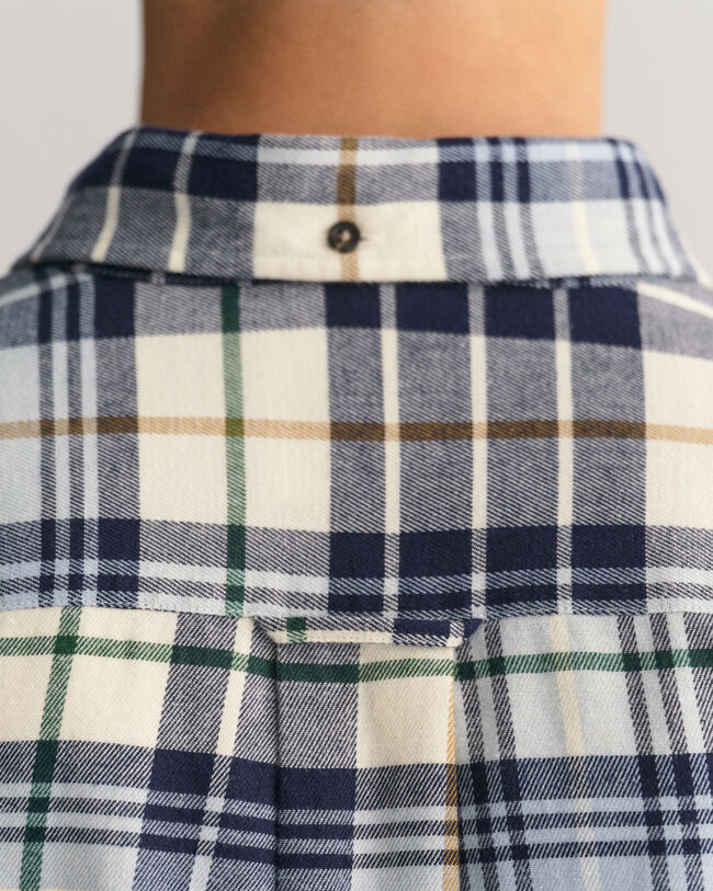 Regular Fit Plaid Flannel Checked Shirt