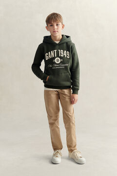 Teen Boys Collegiate Hoodie — DARK MOSS GREEN 6