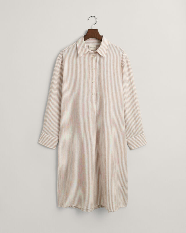 Striped Linen Shirt Dress