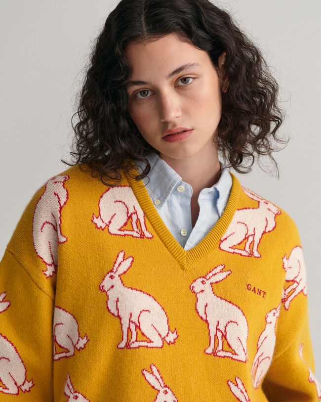 Lunar New Year V-Neck Sweater