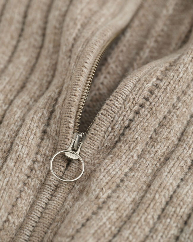 Wool Zip Cardigan