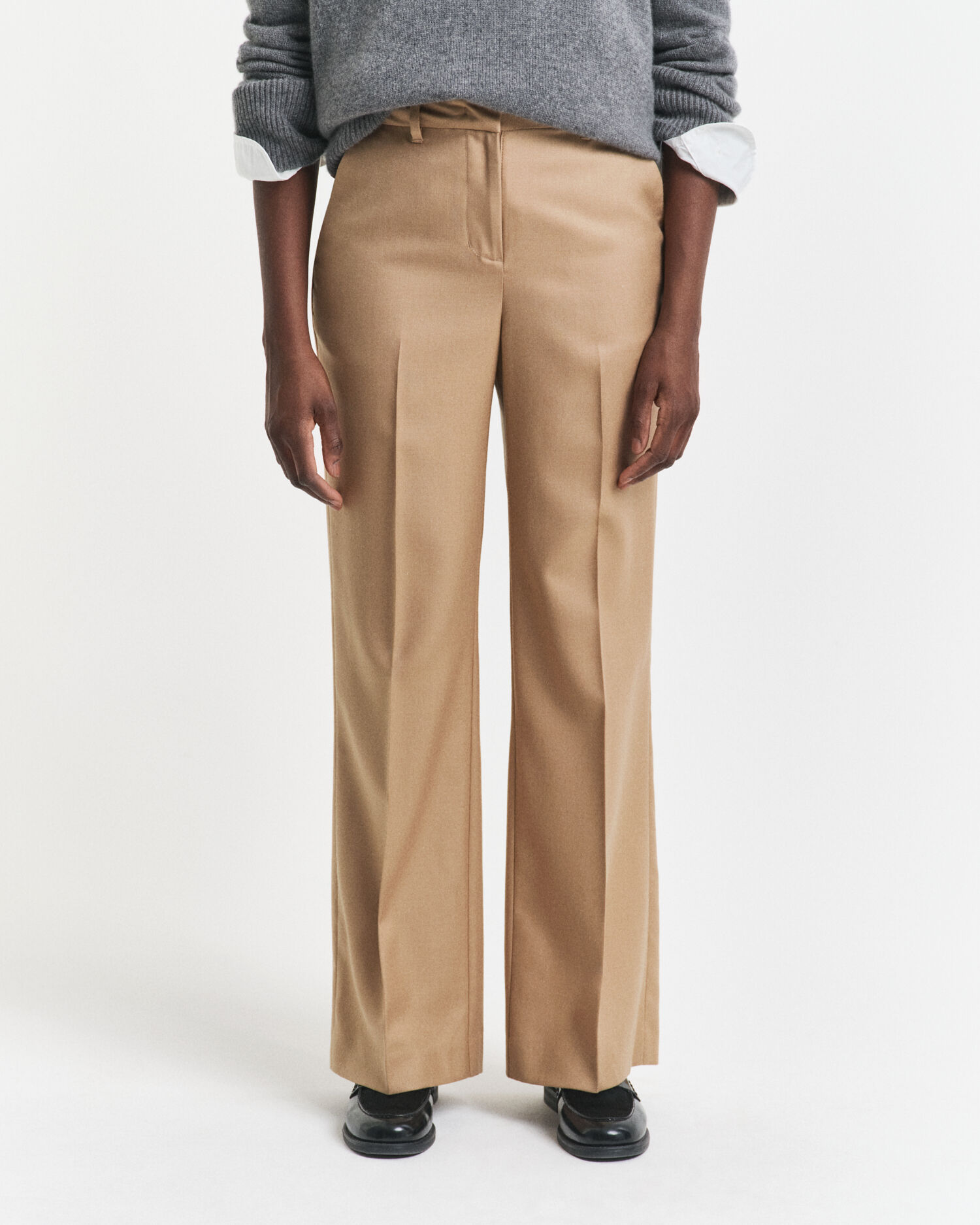 Tailored Wool Blend Pants