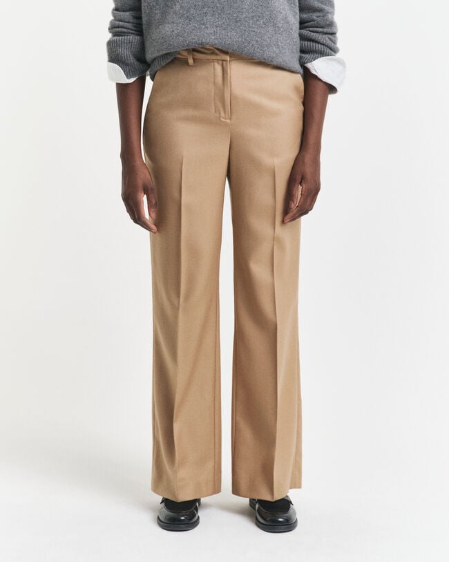 Tailored Wool Blend Pants