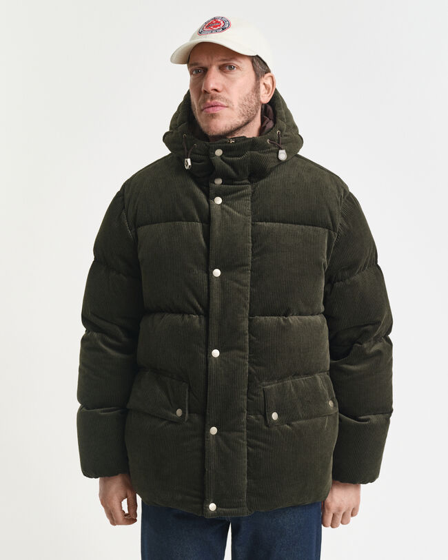Corduroy Down Puffer Jacket