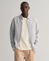 Regular Fit Striped Linen Shirt