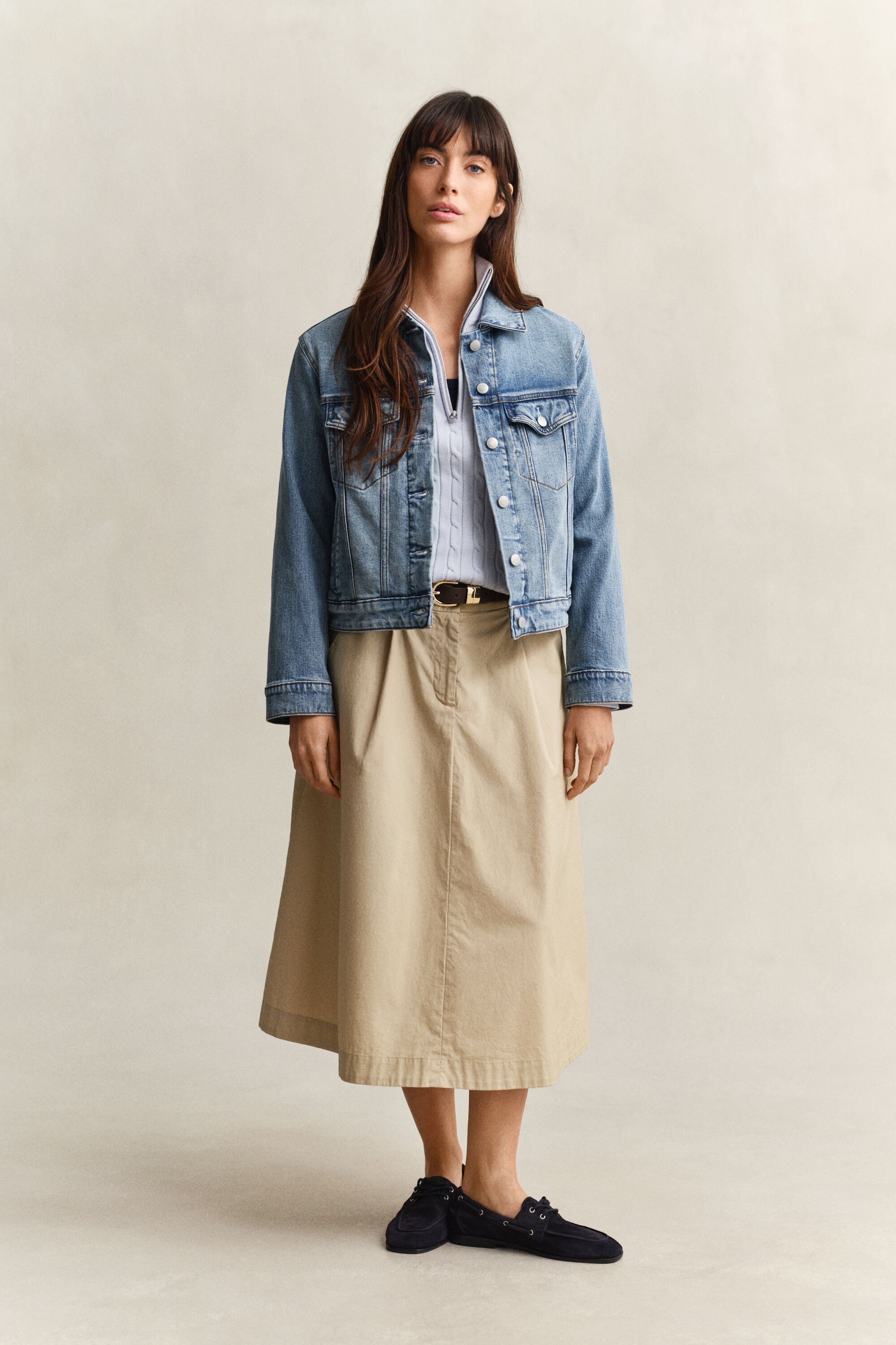 Cable Knit Half-Zip Sweater