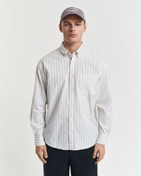 Relaxed Fit Striped Luxury Oxford Shirt