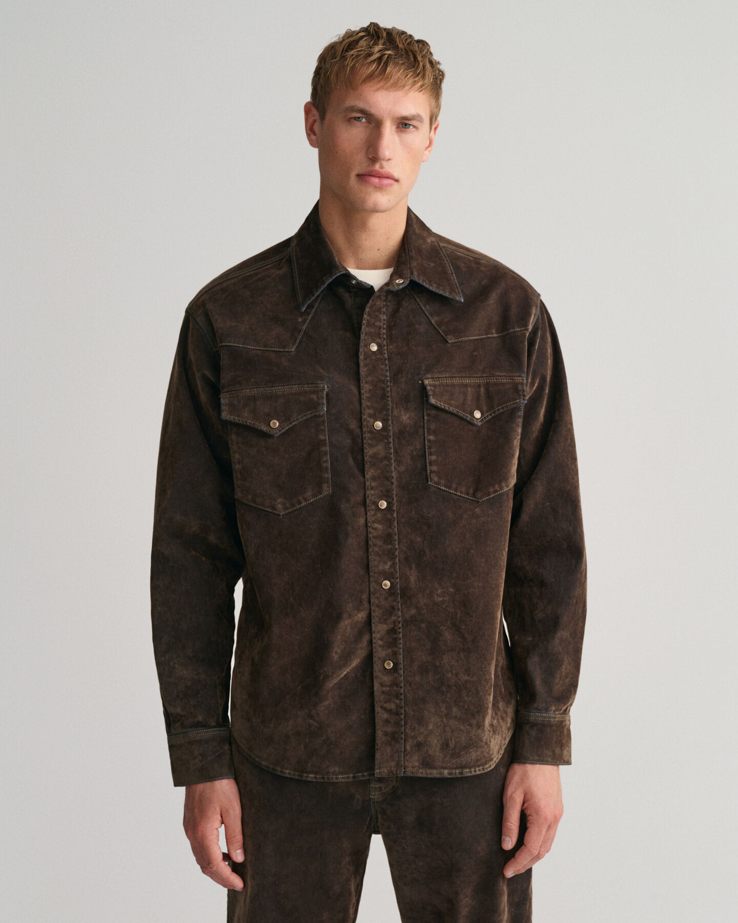 Oversized Flocked Velvet Rodeo Shirt