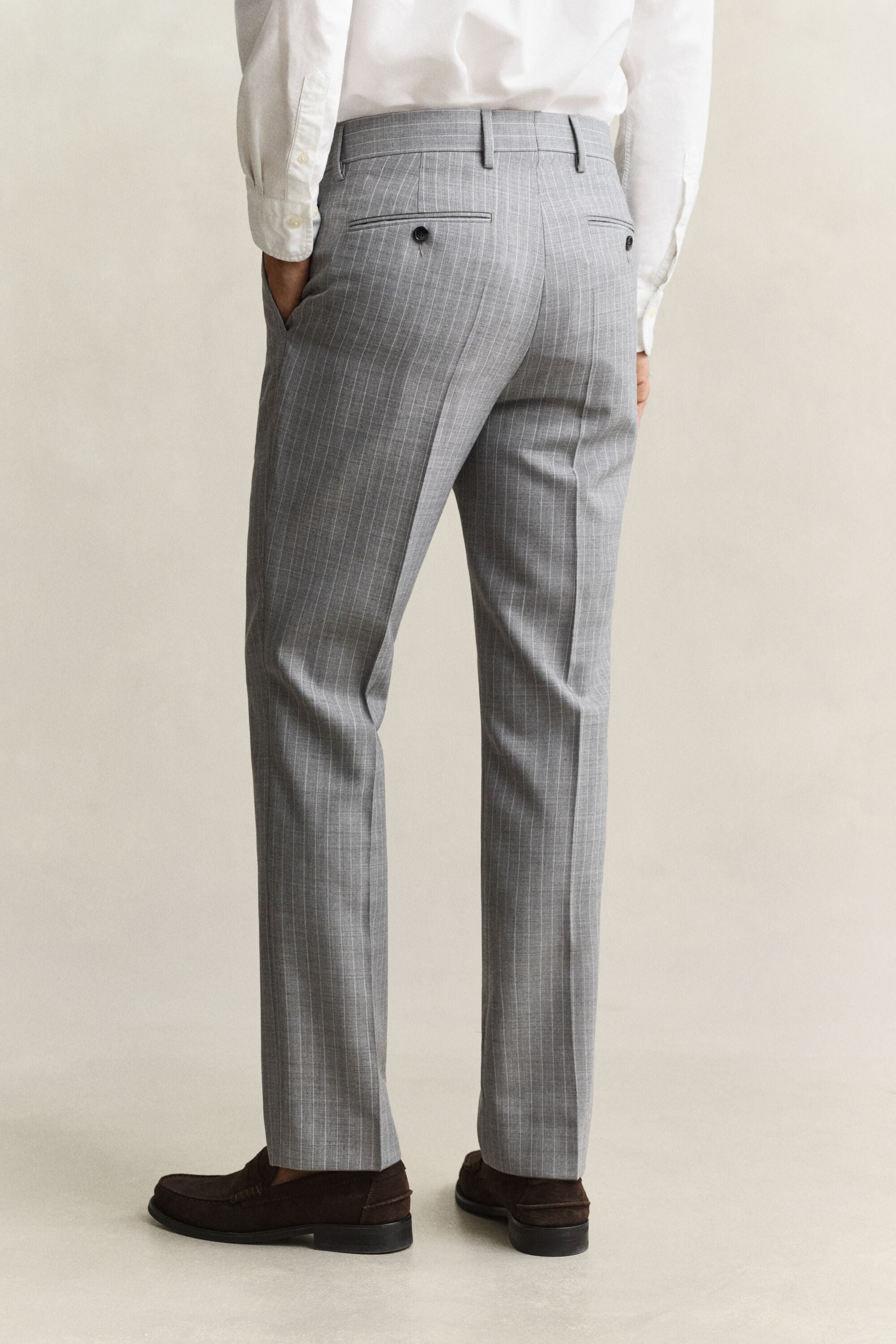 Pinstriped Suit Pants