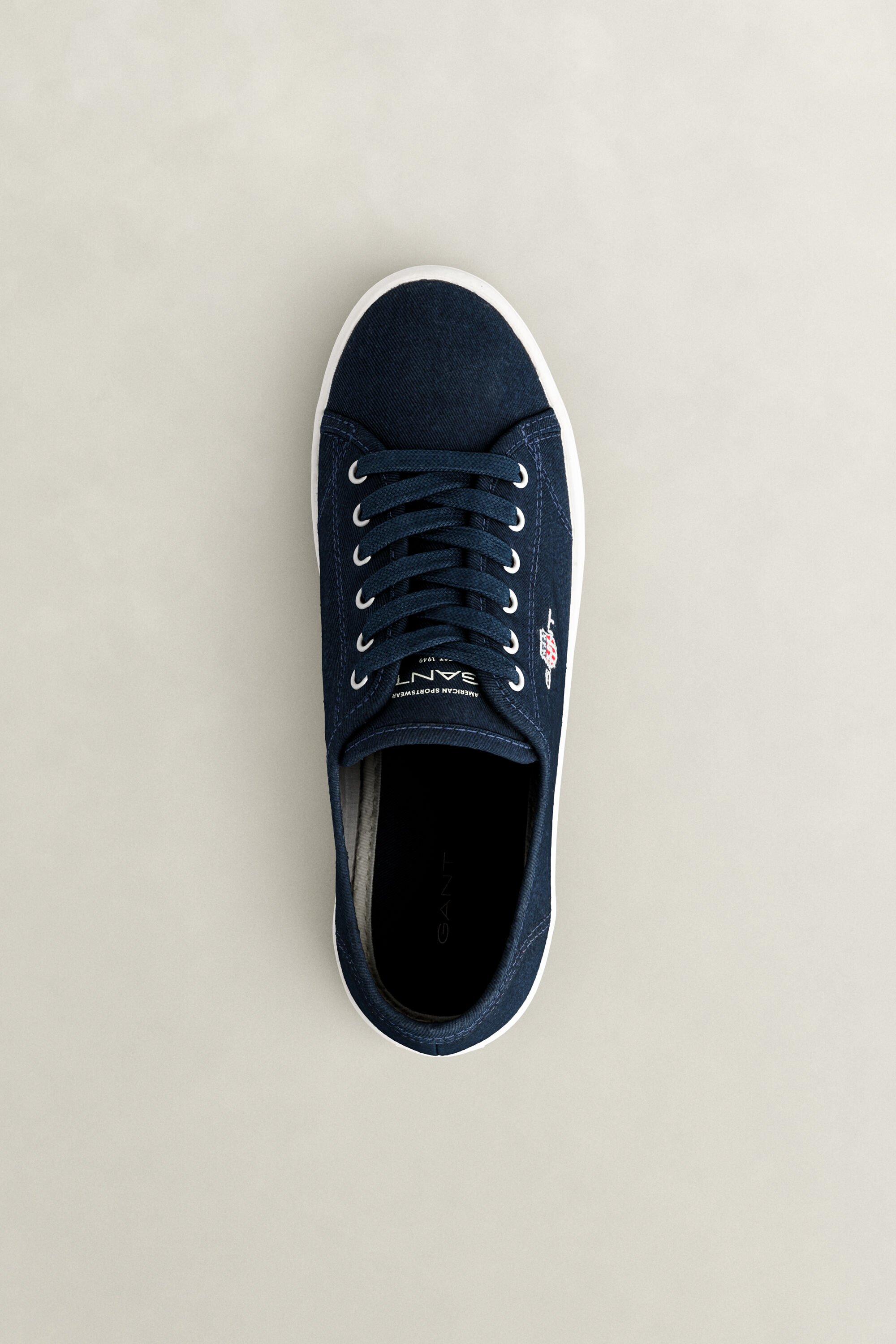 Pillox Cotton Twill Sneakers — MARINE