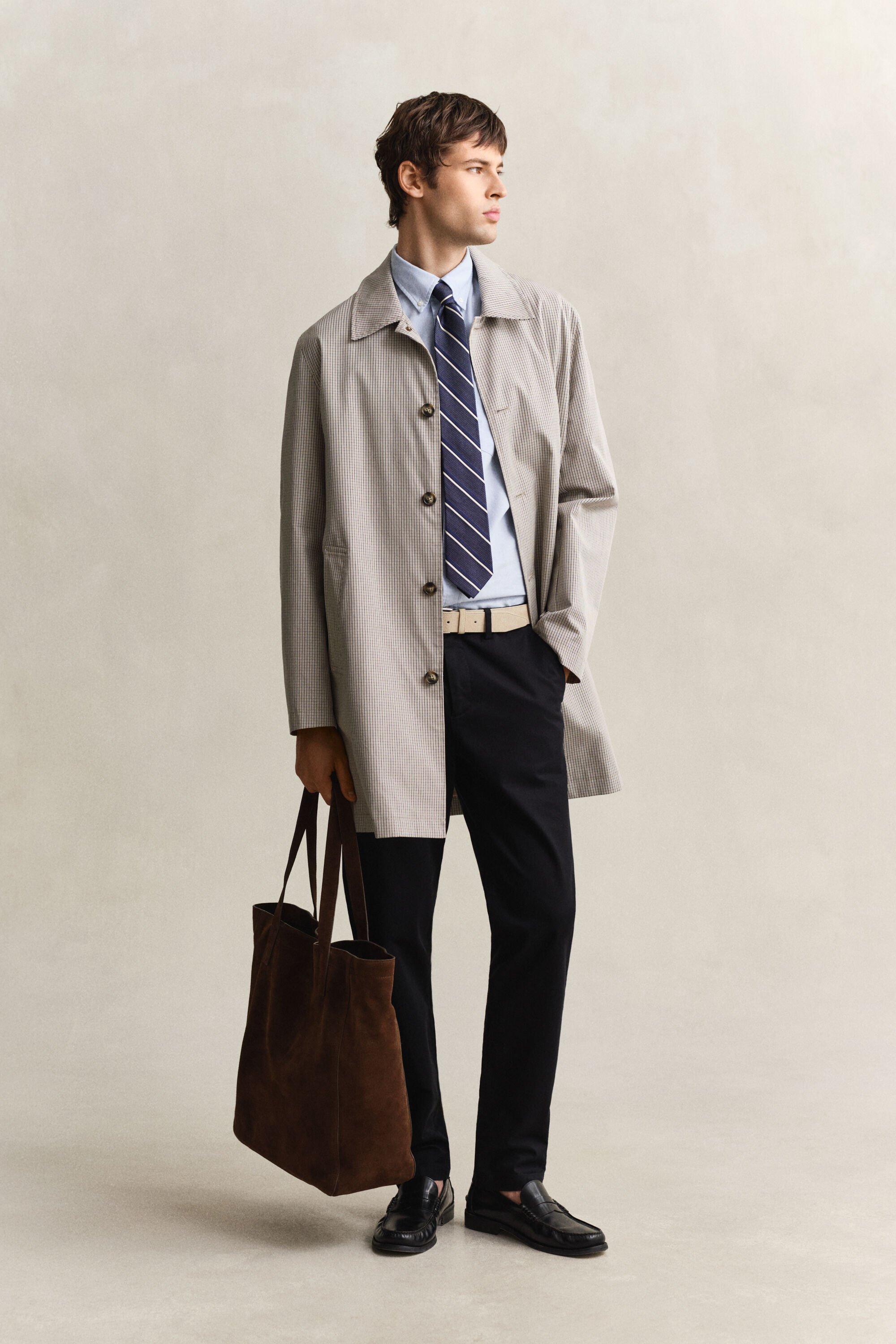 Cotton Blend Car Coat