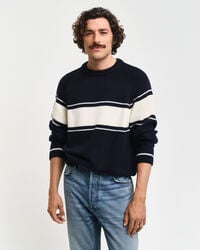 Striped Wool Crew Neck Sweater