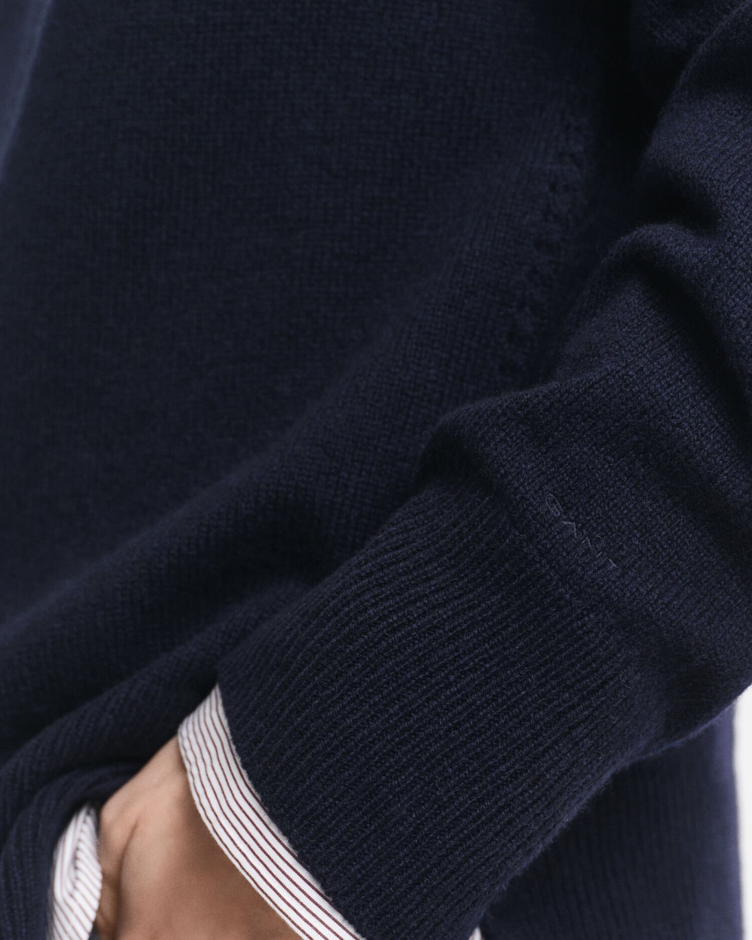 Soft Wool Cashmere Blend Crew Neck Sweater