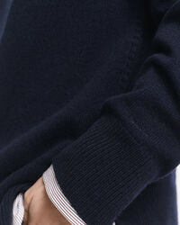 Soft Wool Cashmere Blend Crew Neck Sweater