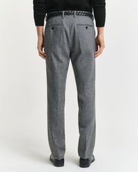 Slim Fit Flannel Herringbone Suit Pants