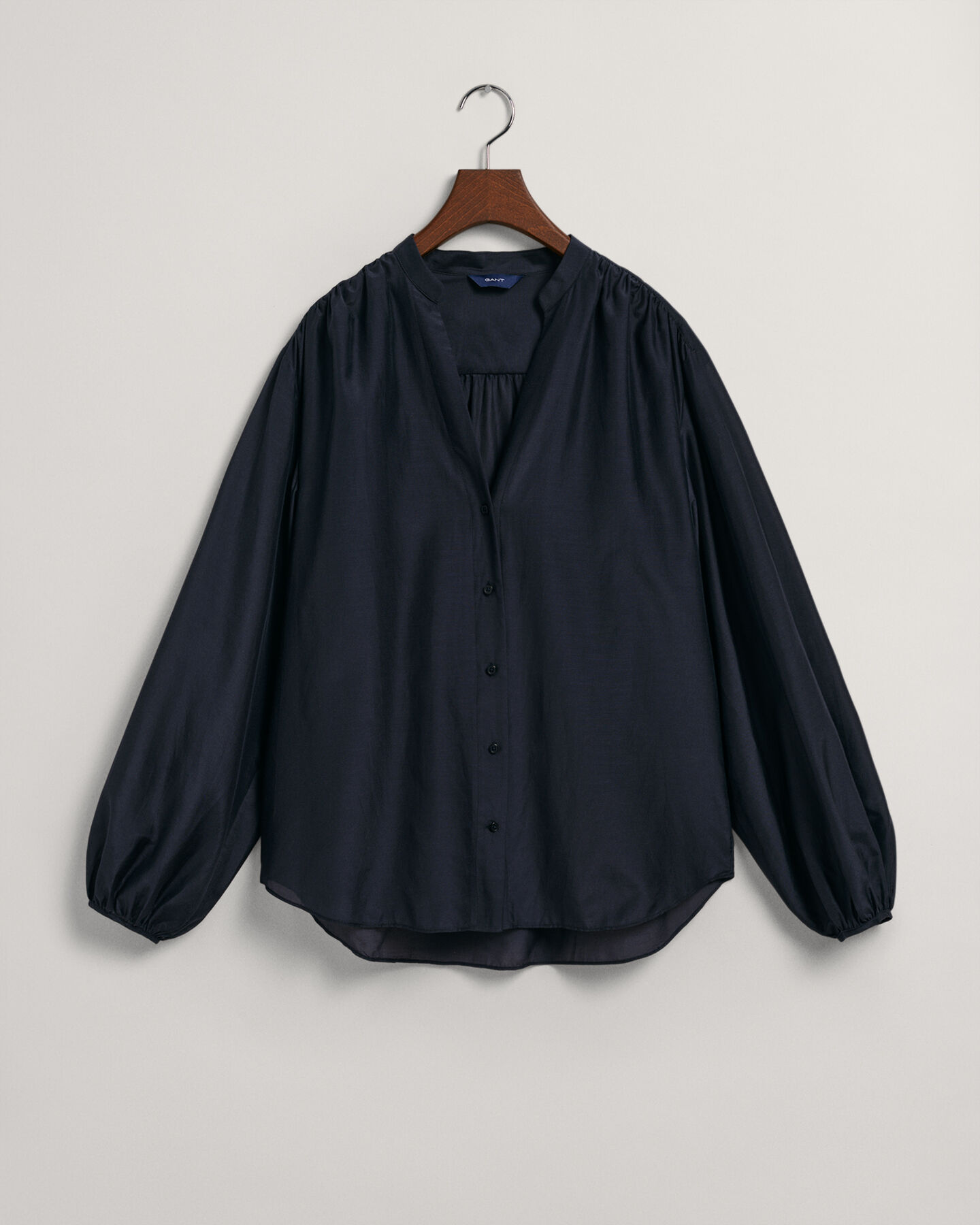 Relaxed Fit Cotton Silk Blouse