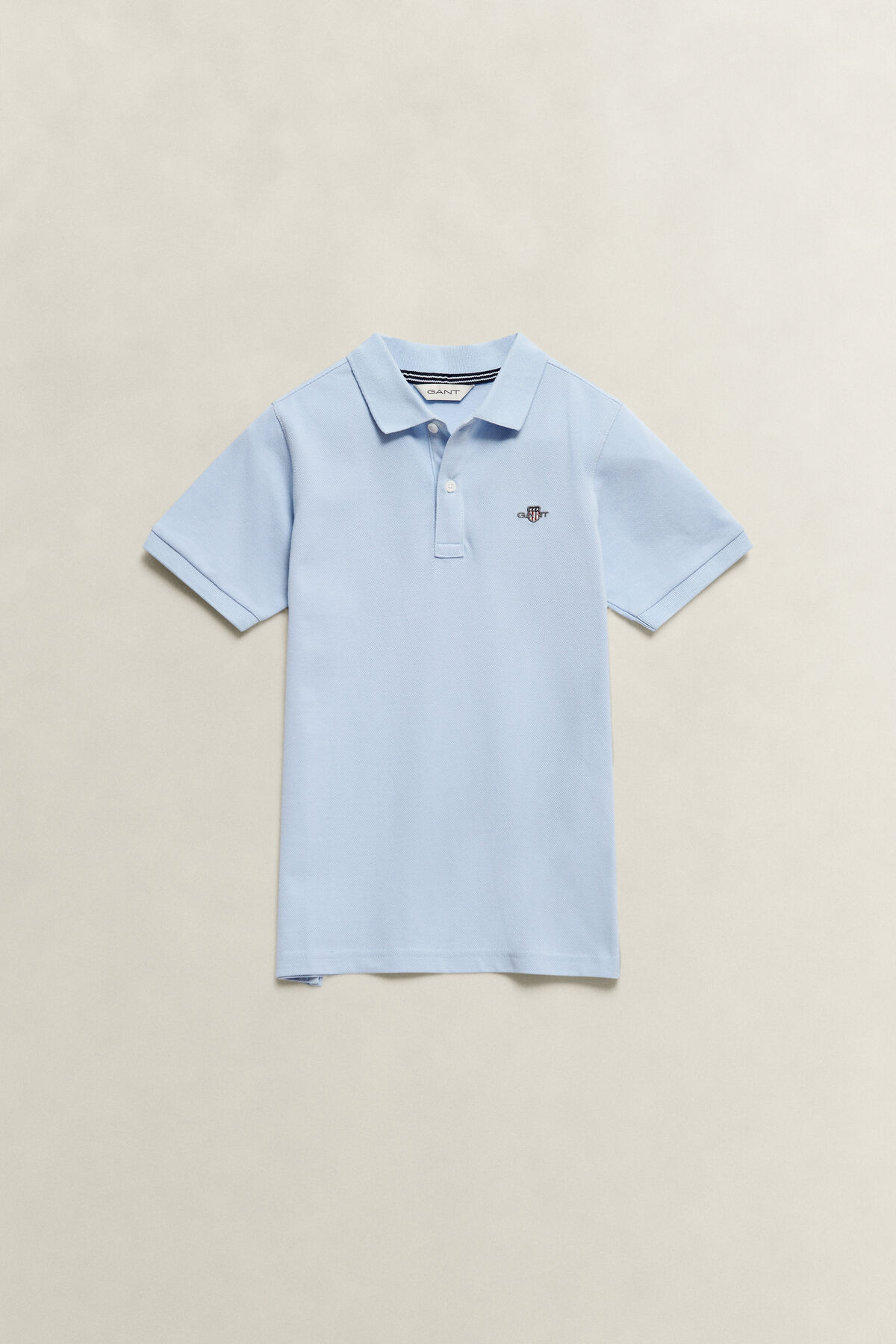 Kids Shield Polo Shirt — MUTED BLUE