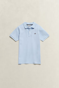 Kids Shield Polo Shirt — MUTED BLUE 2