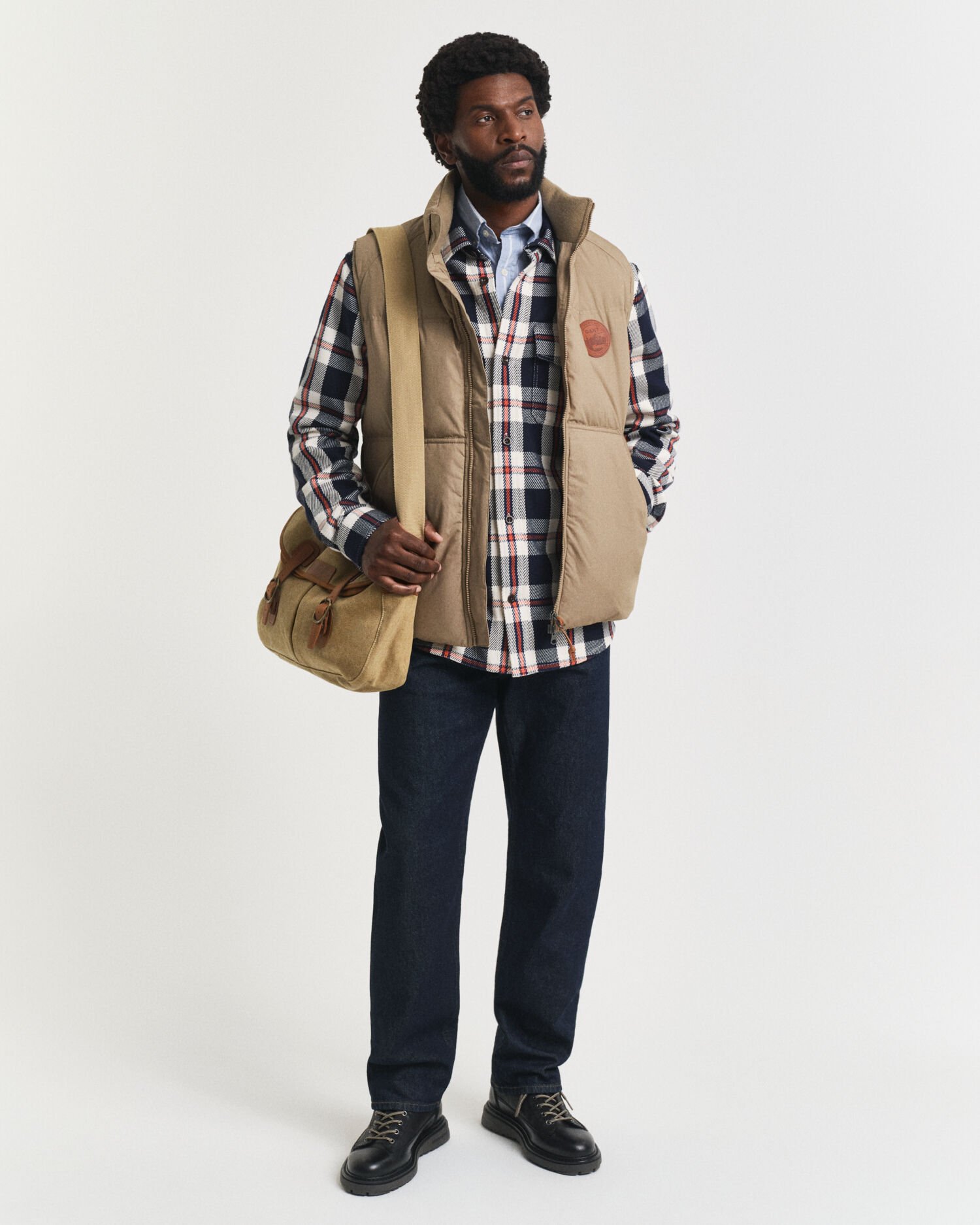 Checked Heavy Twill Overshirt