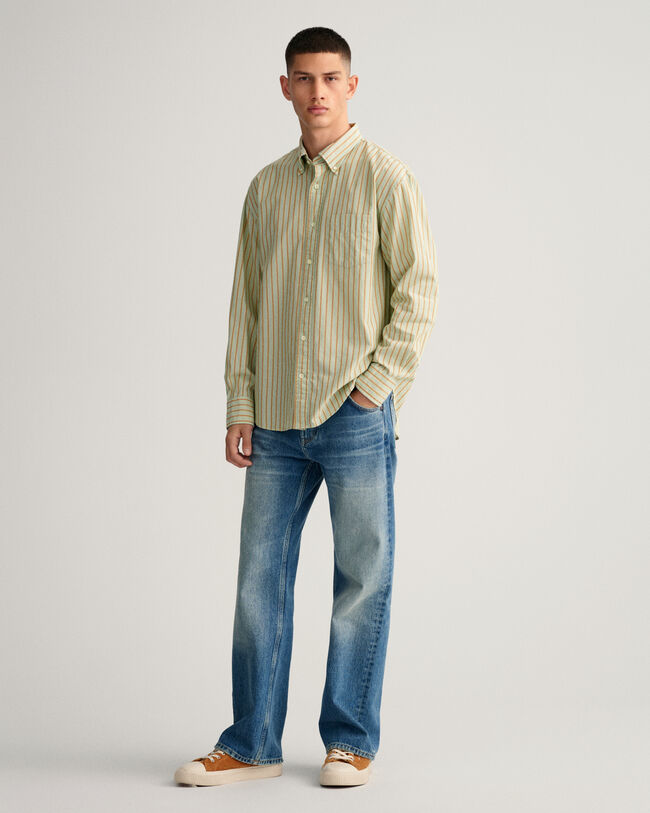 Relaxed Fit Fil-&agrave;-Fil Stripe Shirt