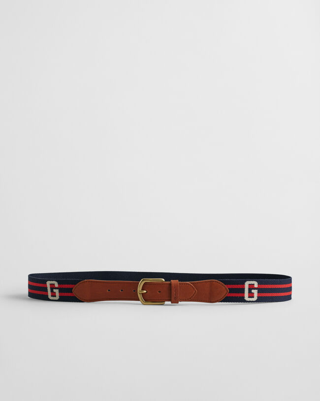 Striped Webbed Belt