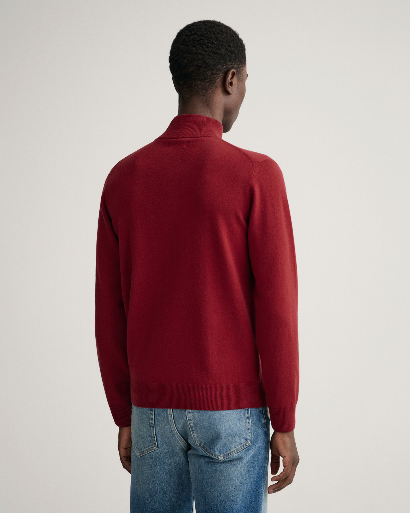 Super Fine Lambswool Half-Zip Sweater