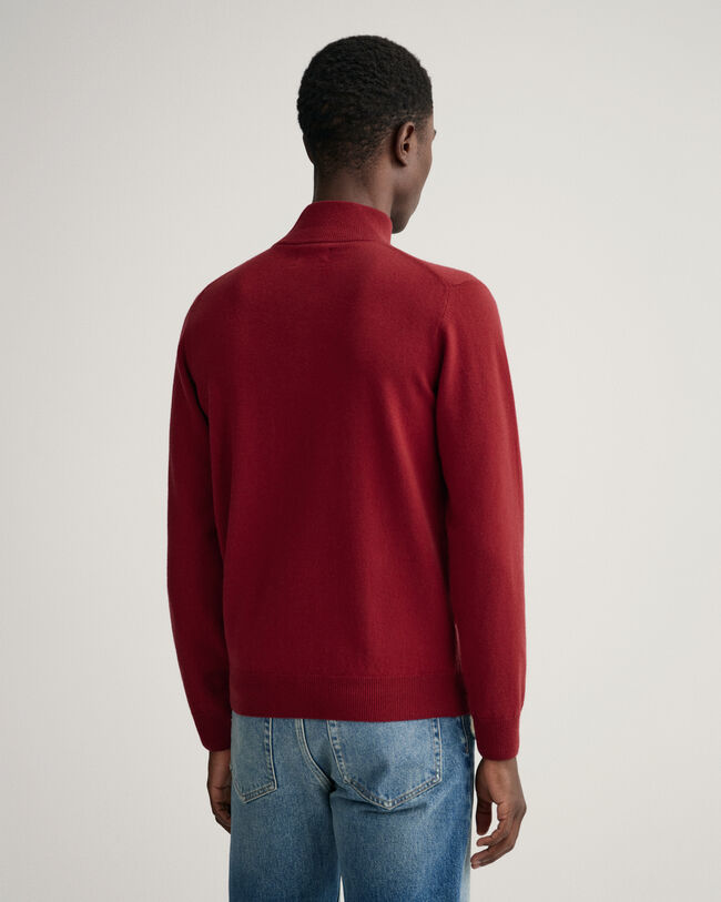 Super Fine Lambswool Half-Zip Sweater