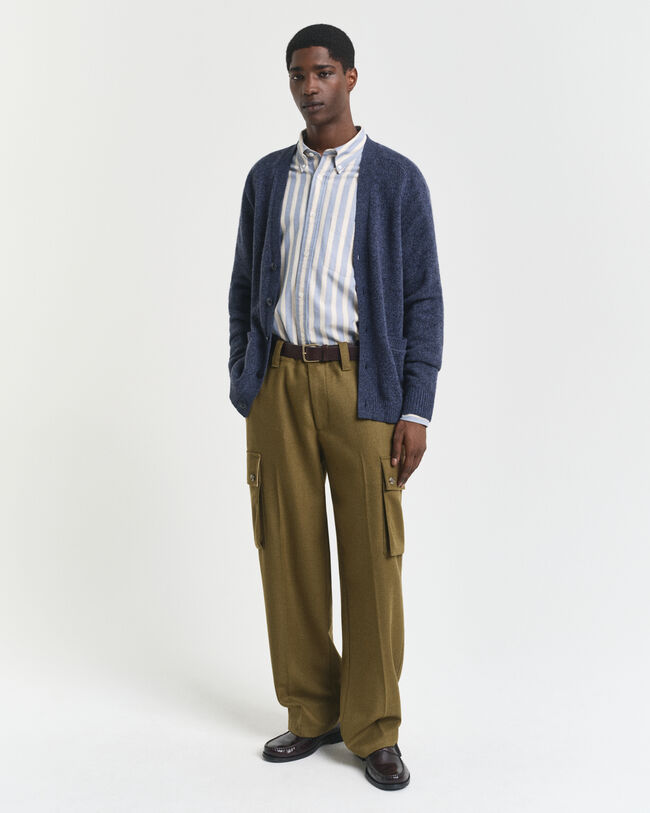 Wool Blend Mouliné Cardigan