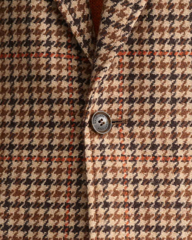 Heavy Wool Check Blazer