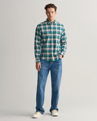 Regular Fit Checked Oxford Shirt