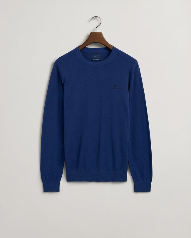 Cotton Cashmere Crew Neck Sweater