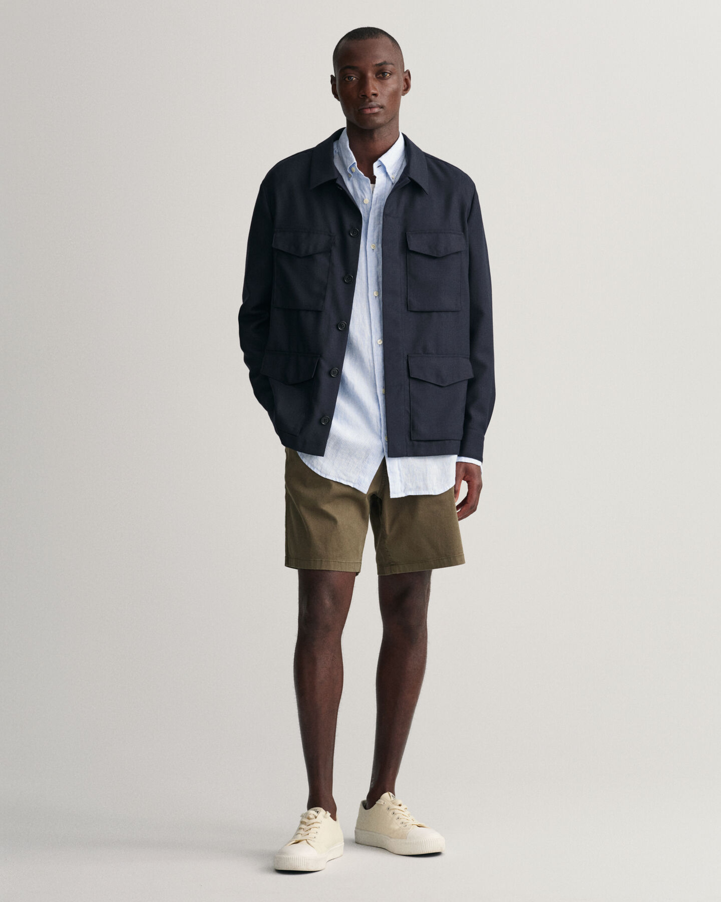 Regular Fit Striped Linen Shirt