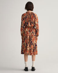 Paisley Boatneck Dress
