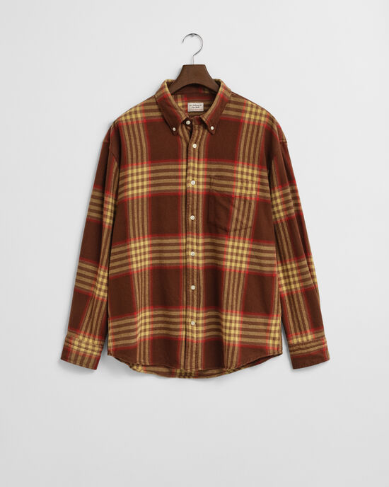 Oversized Flannel Twill Shirt