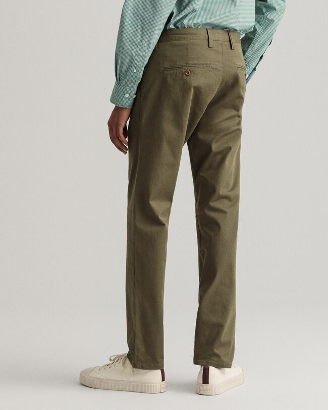 Hallden Slim Fit Twill Chinos