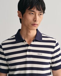Multi Striped Piqu&eacute; Polo Shirt