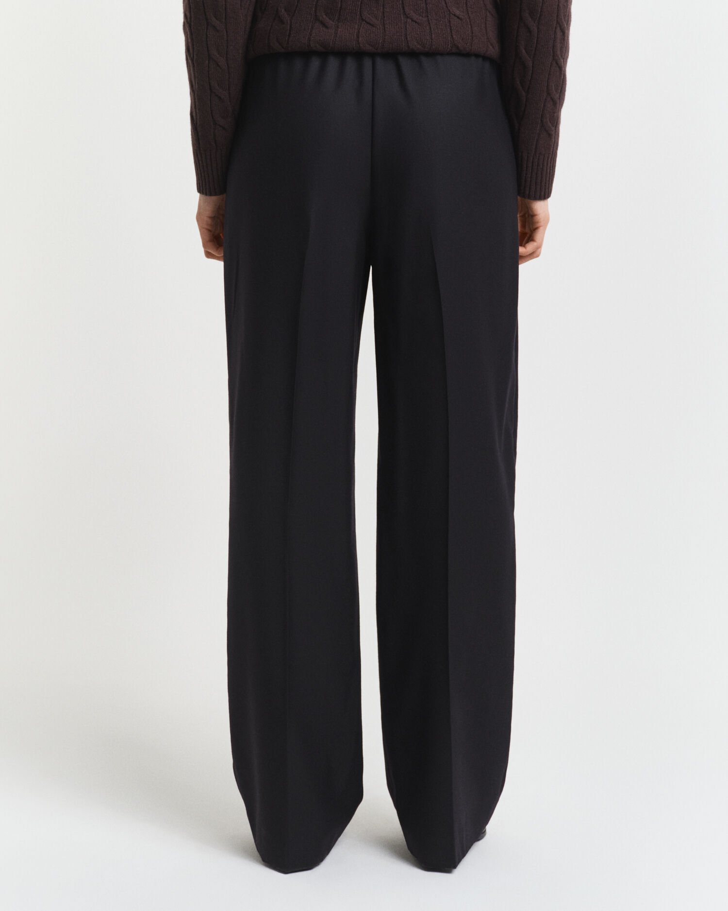 Wool Blend Pull-On Pants