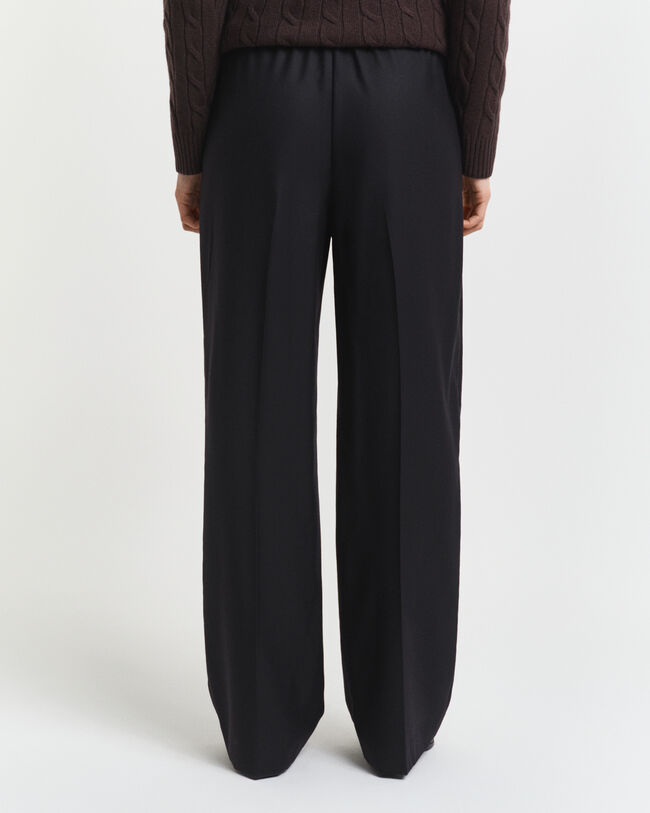 Wool Blend Pull-On Pants