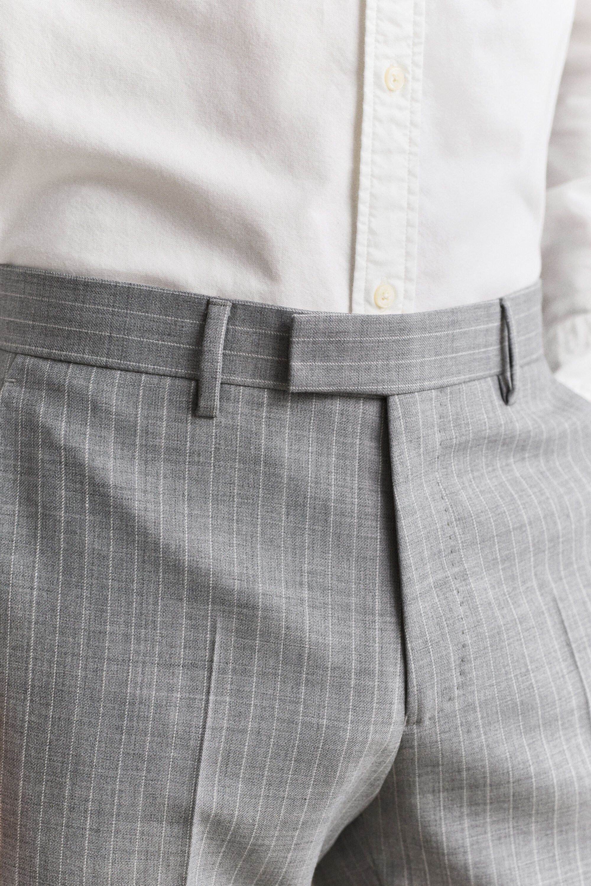 Pinstriped Suit Pants