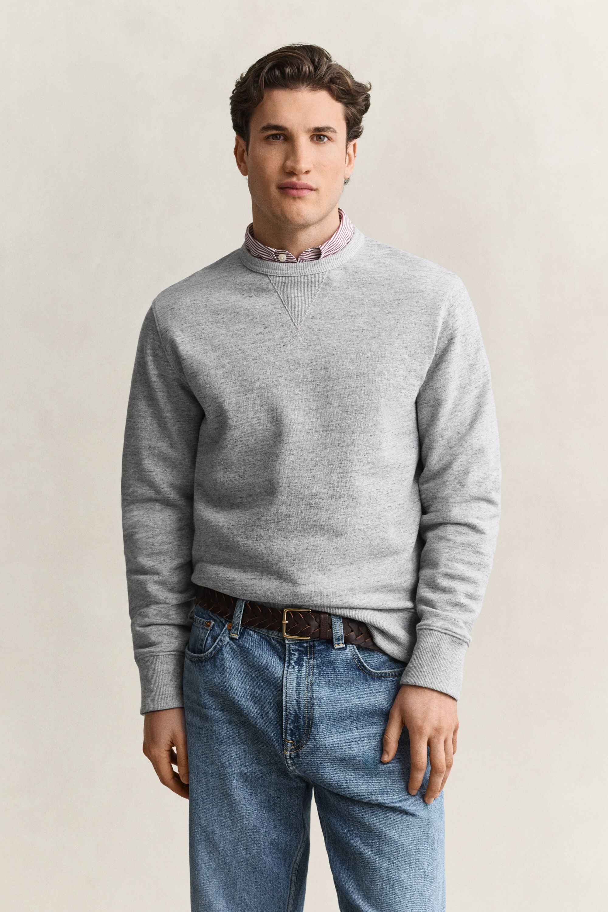 Heather Crew Neck Sweatshirt