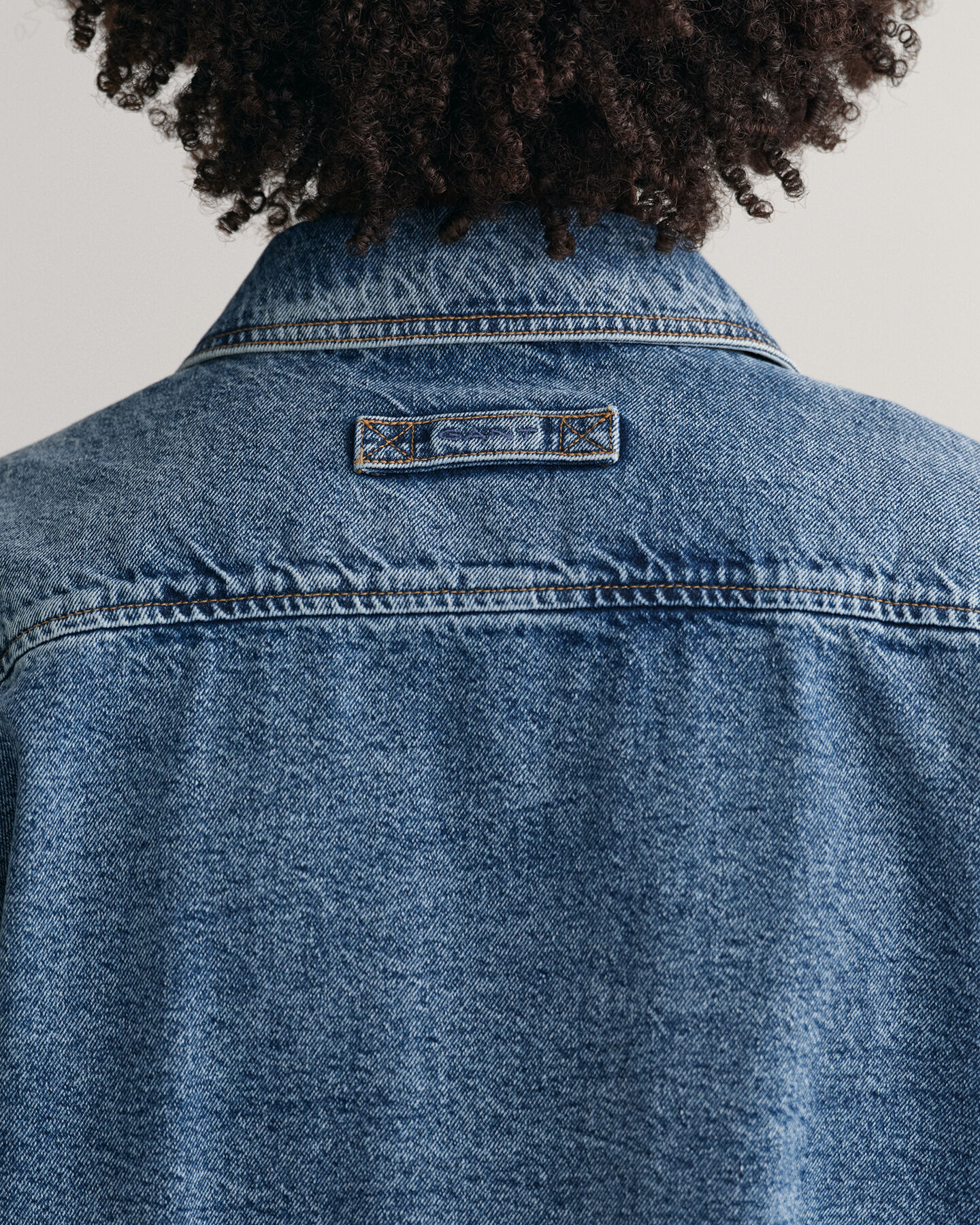 Garment-Dyed Denim Overshirt